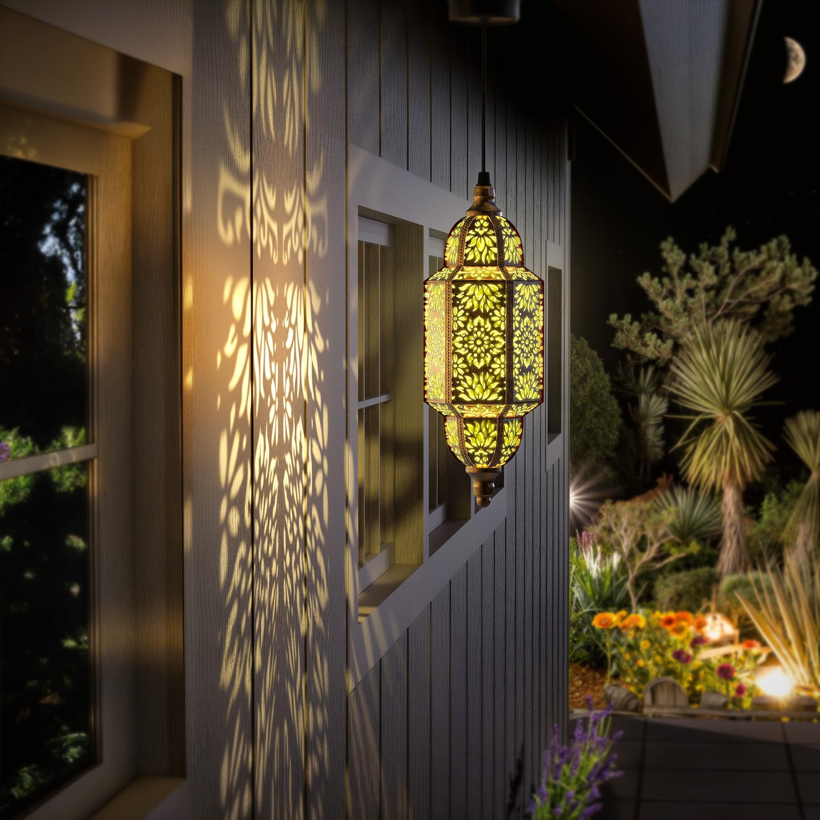 Twinkya 2-pack gold lanterns suit porches and yards for welcoming evenings.