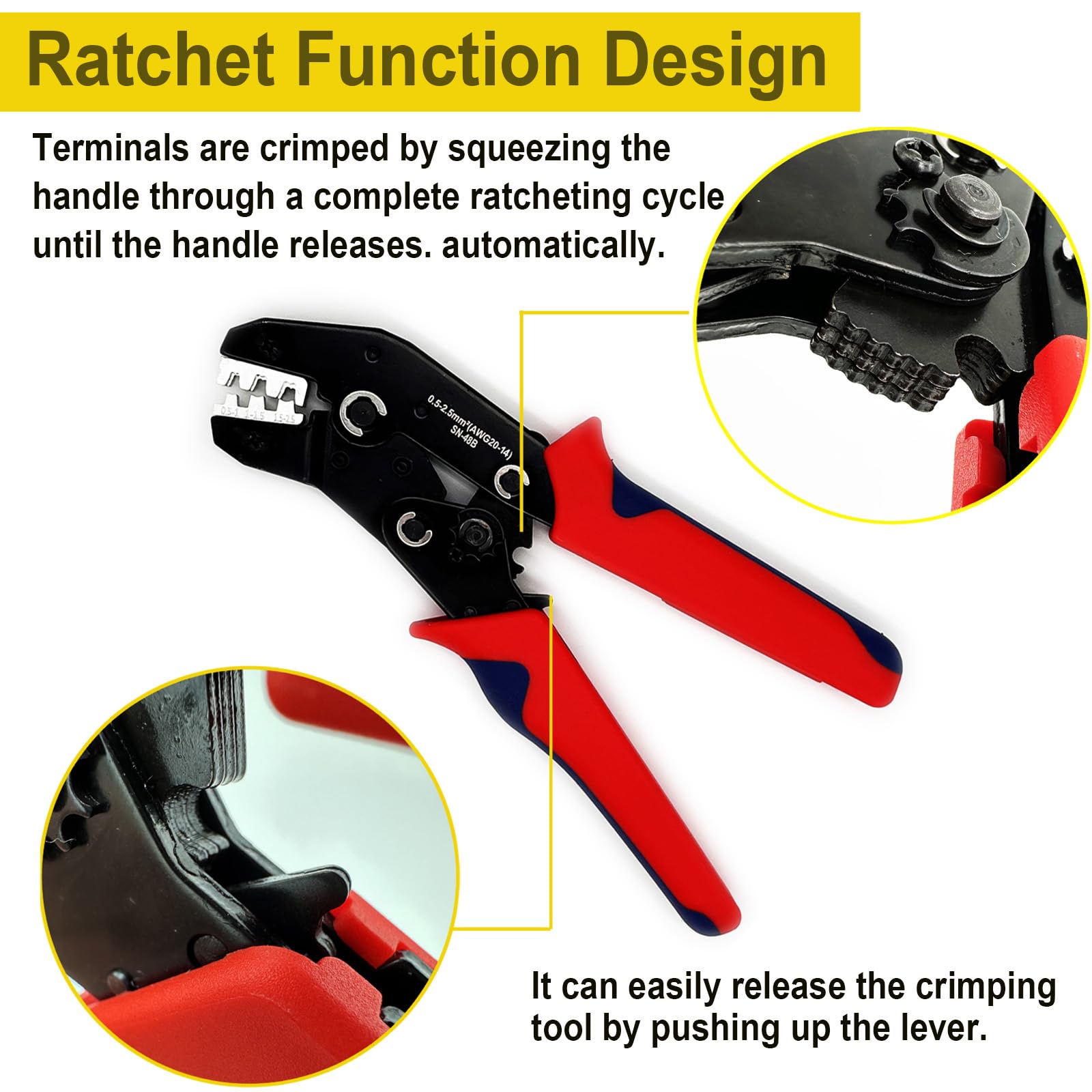 Twippo crimping tool in use – electrician at work delivering consistent crimps.