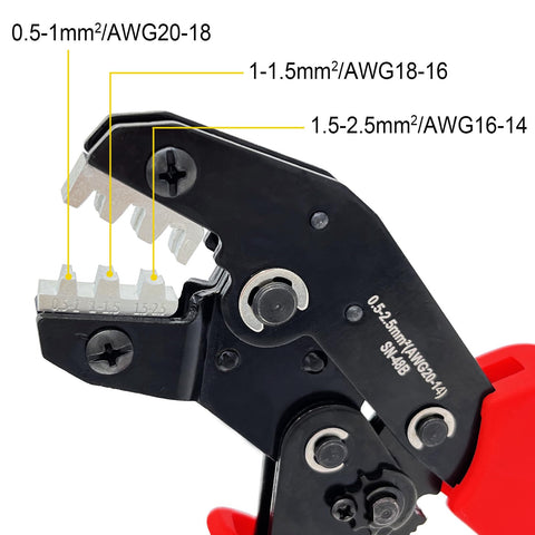 Twippo crimping tool – close-up on handle grip for non-slip operation during long sessions.