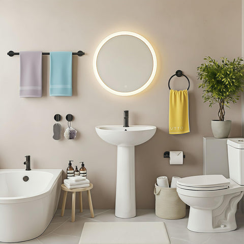 TWIROBT bathroom hardware ideas for cohesive organization in any room.