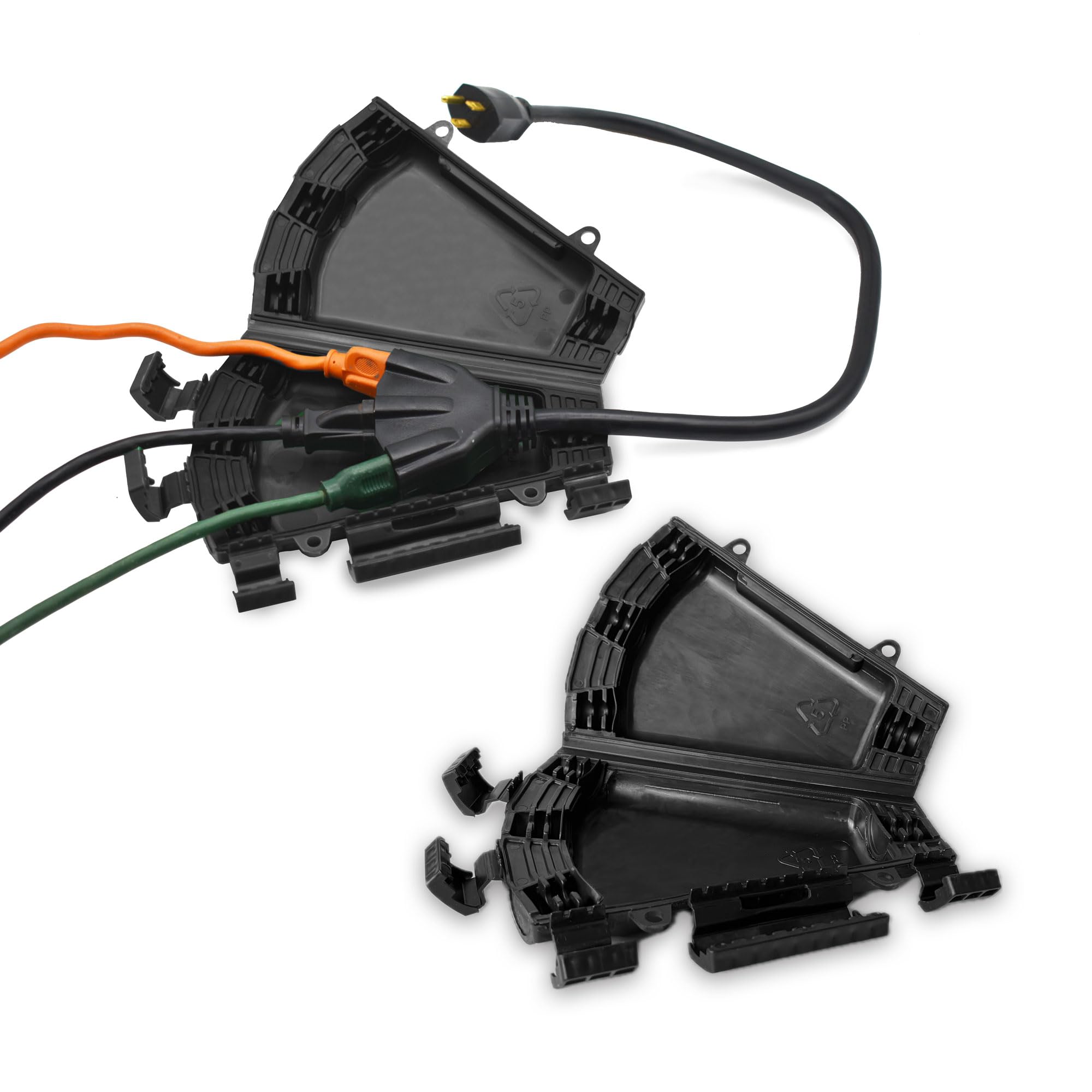Twist and Seal Cord Vault interior cavity shields multi-cord connections.
