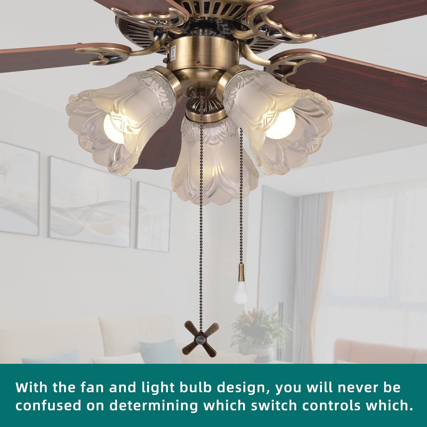 TWLITE reversible blades ceiling fan supports all-season airflow