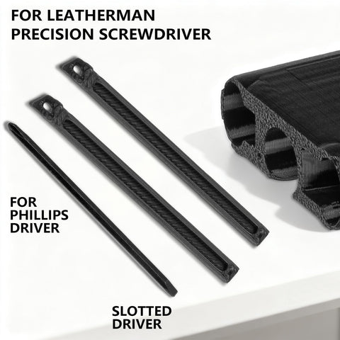Two-tray tool storage design keeps tools neat and ready for use.
