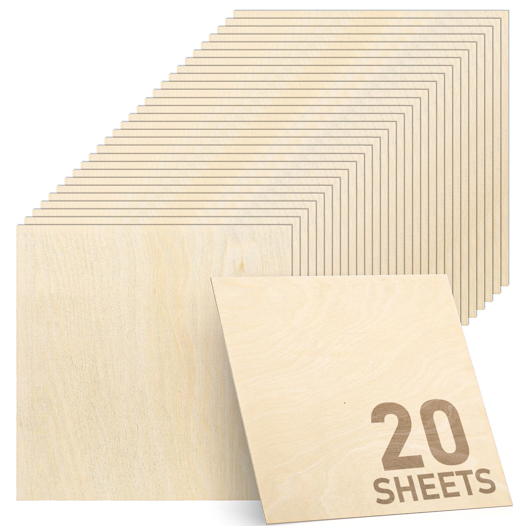 TX liteart Baltic birch plywood 11.8-inch sheets ideal for laser cutting designs