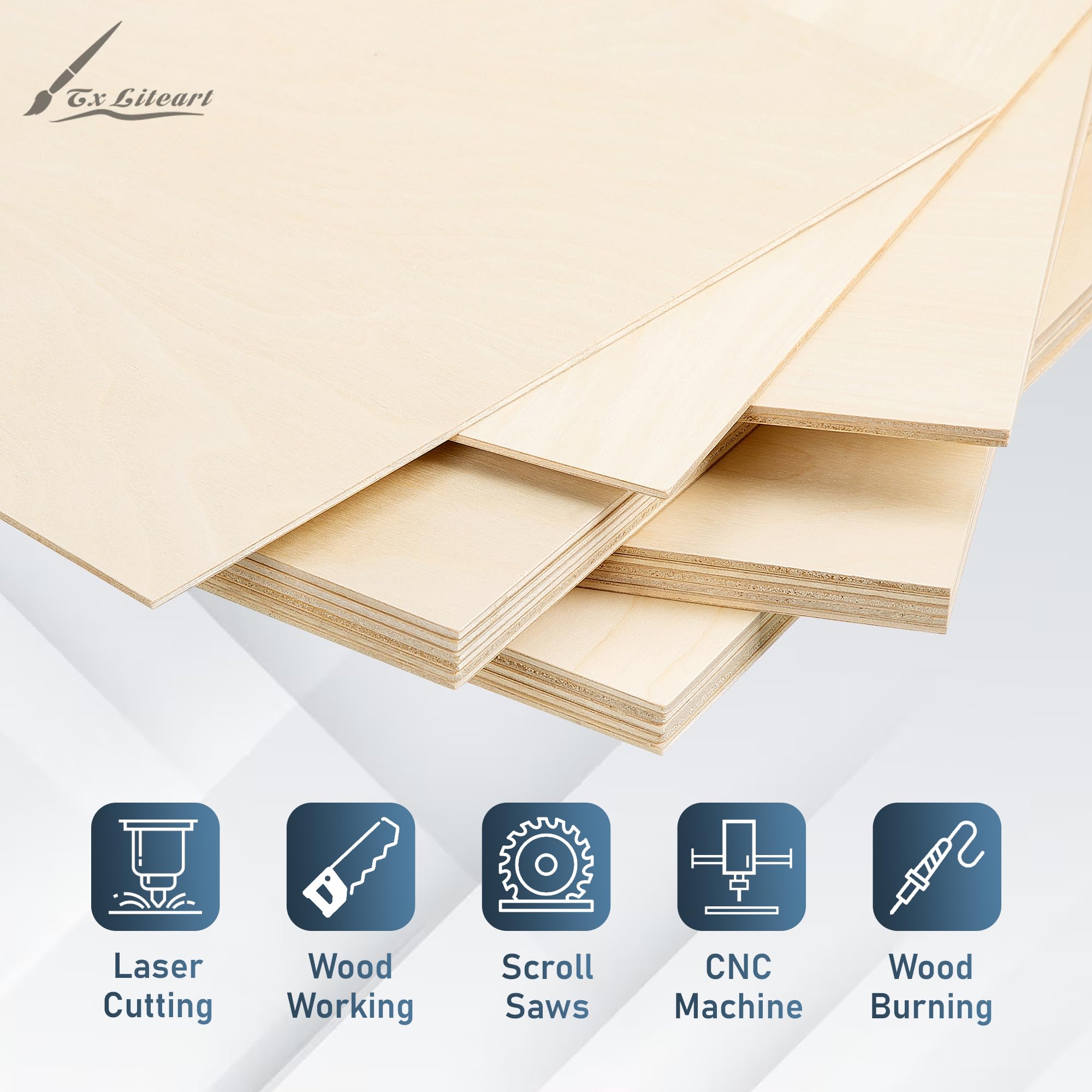 TX liteart Baltic birch plywood with A-grade veneer on both sides for strong bonding