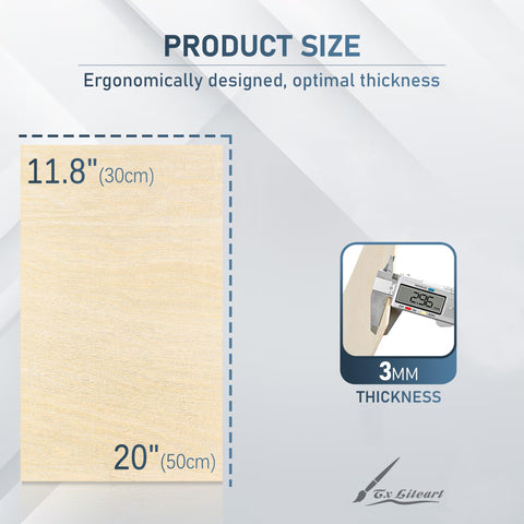 TX liteart Baltic Birch Plywood front veneer highlights smooth surfaces for precise engraving