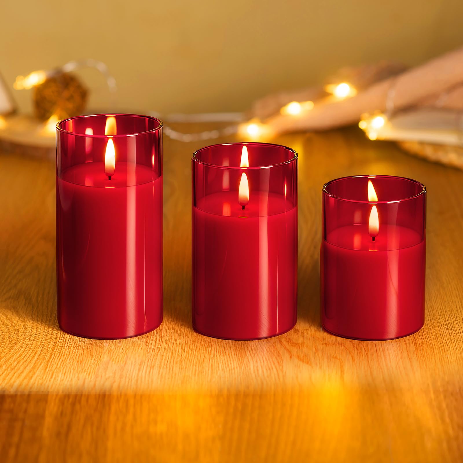 Tyawon battery-operated candles last about 150 hours per set.