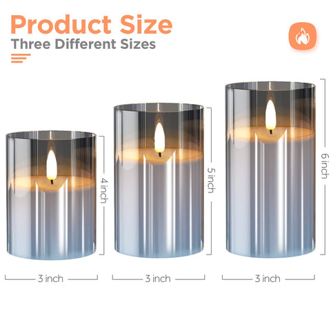 Tyawon battery-powered candles use 3 AAA each for versatile placement