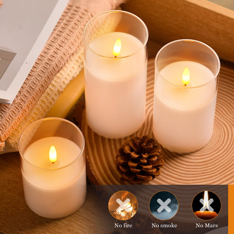 Tyawon timer function candle with multiple on/off options