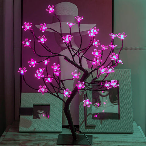 TYBEEU night-light bonsai creates a calming glow in bedrooms or living spaces.