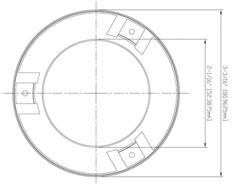 Tyco LFII white flat cover plate installation ready