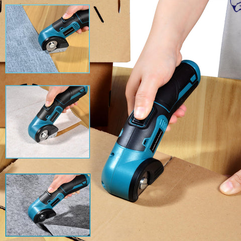 Tyimble TE-200 cuts thick materials like cardboard and leather
