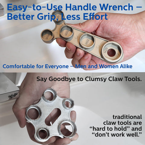 Compact design of the Tylola aerator tool fits in drawers for quick access