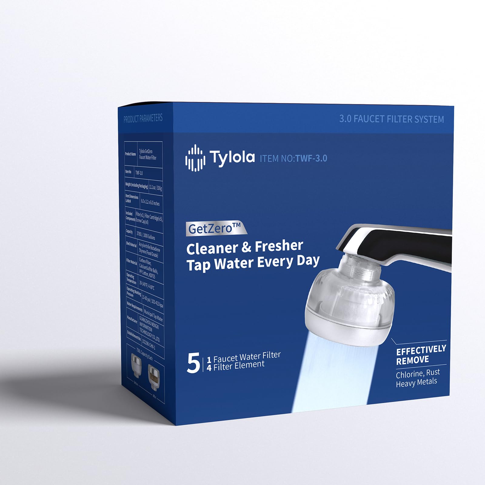 Tylola softened water concept for smoother skin and refreshing feel.