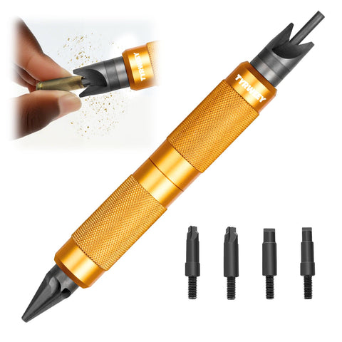 TYRWEEY case prep multitool with double-ended handle for organized reload preparation.