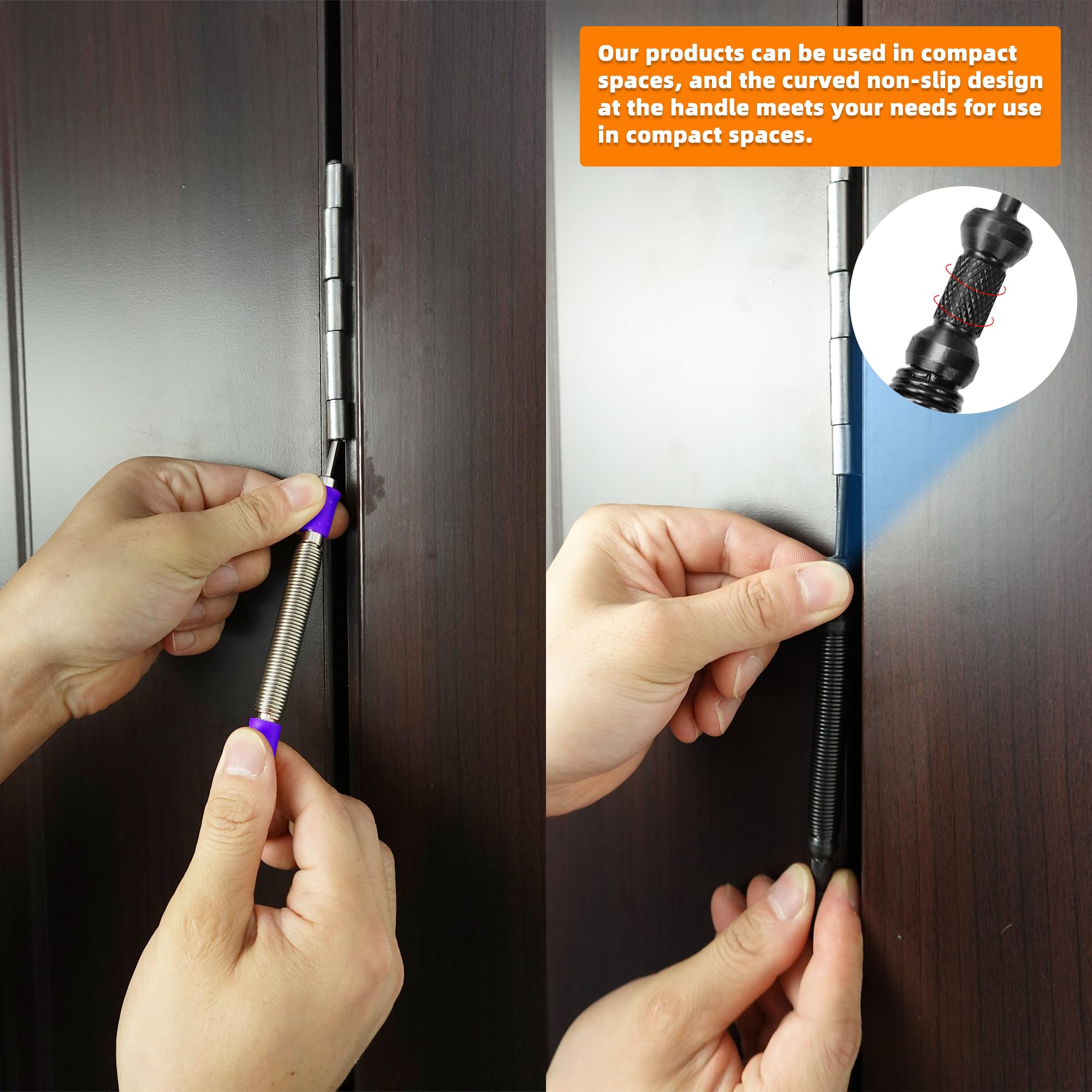 TYRWEEY compact 5-3/8 inch length fits tight work areas