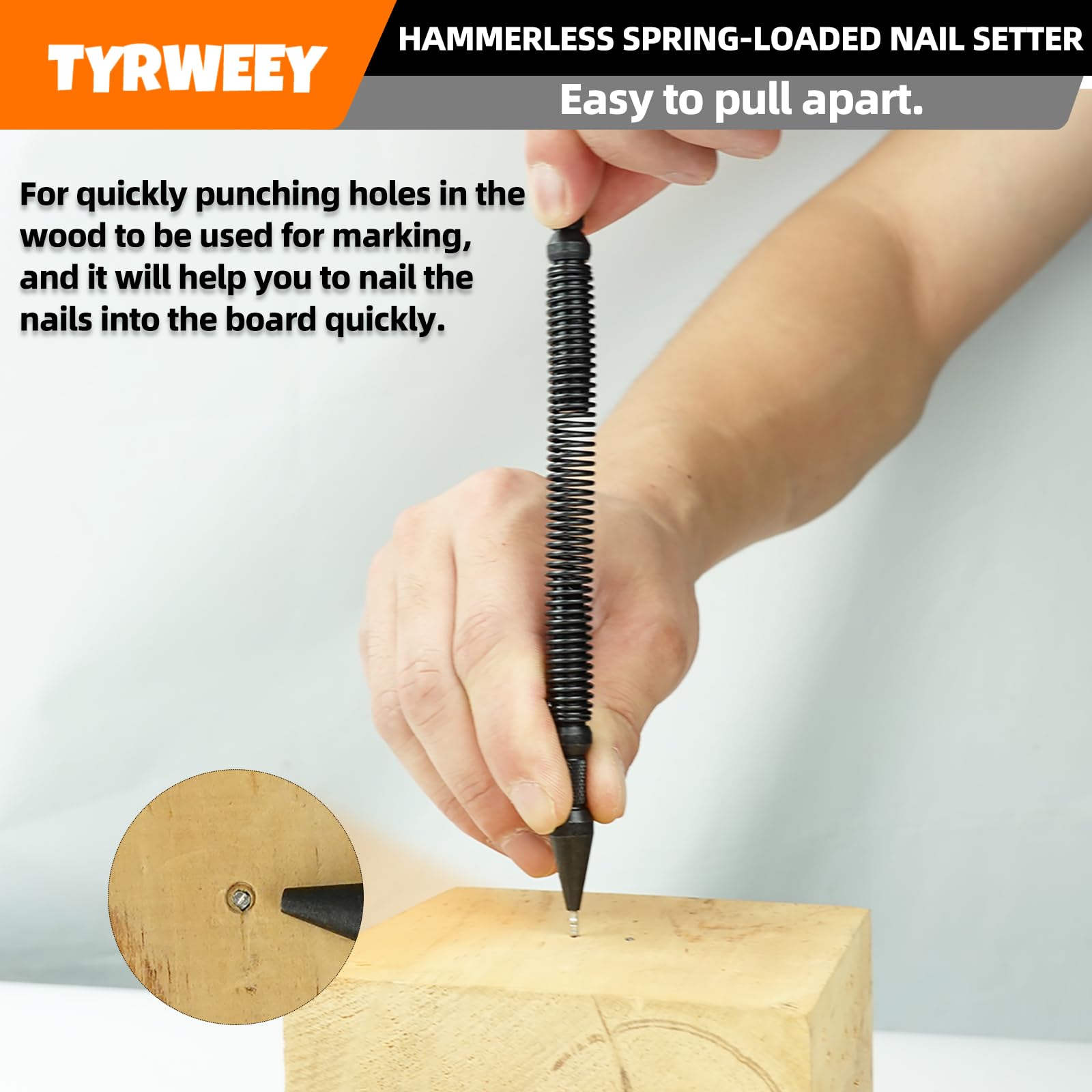 TYRWEEY set with rust-resistant black and orange oxide finish for durable use