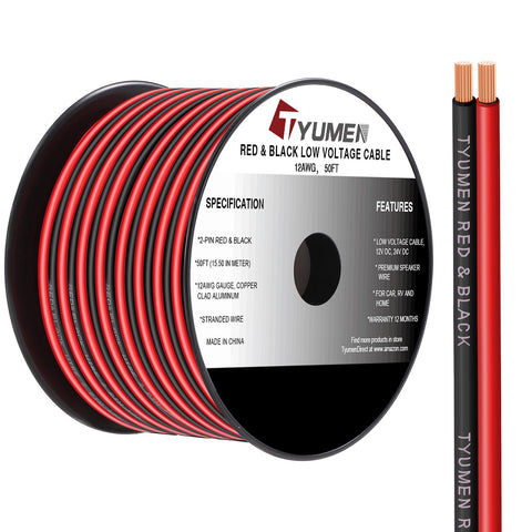 Tyumen 12 AWG wire on a sturdy spool for quick connections.