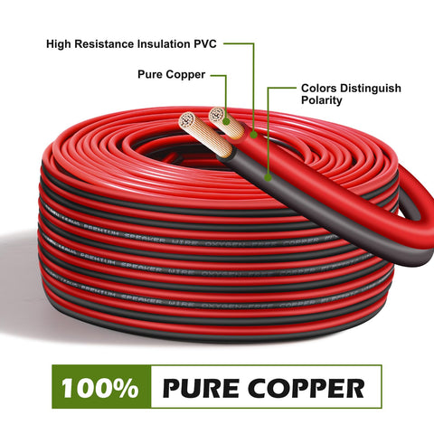 Tyumen 14ga black wire on spool for low-voltage lighting and automotive use.