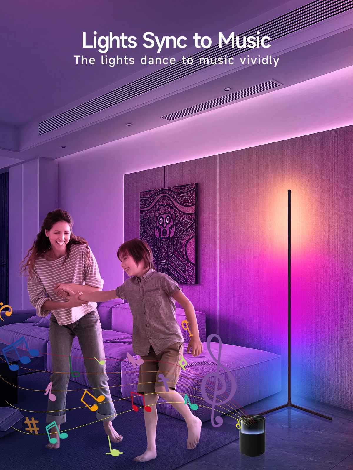 Tyute remote control allows quick color and brightness adjustments from across the room.