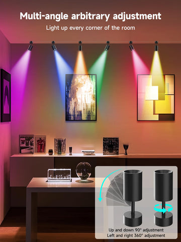 Tyute RGB spotlight remote control for quick mood tweaks.