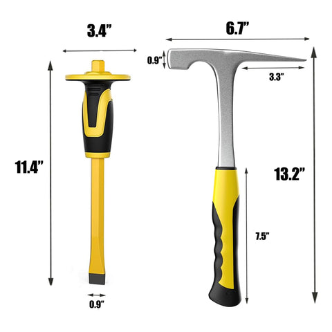 TZDTMEOS chisel with hand guard enabling safe, controlled chiseling.