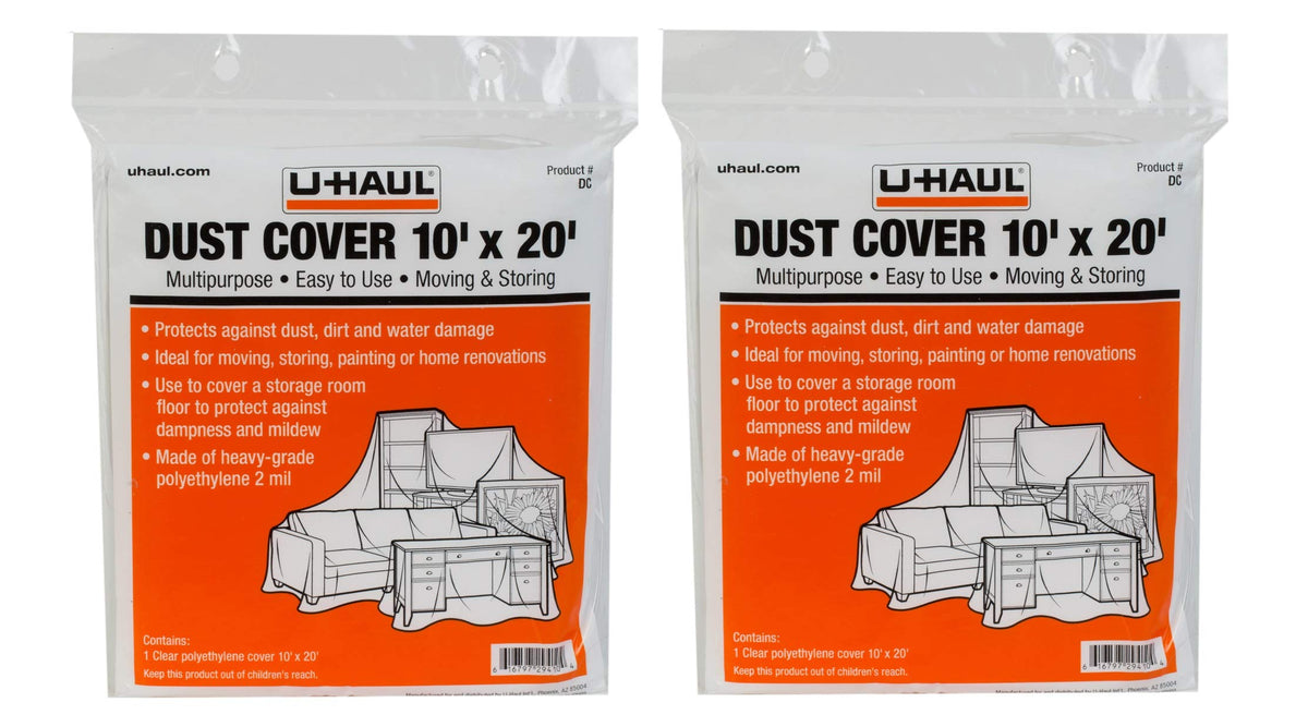 U-Haul dust covers protect furniture during moves and storage.