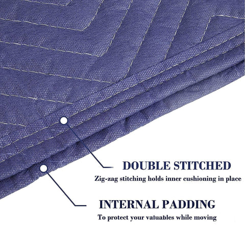 U HOMOVING blanket with double-stitch edges reduces tears