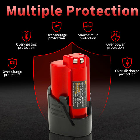 UADCA 2-pack 4.0Ah battery side profile highlights compact, grip-friendly design