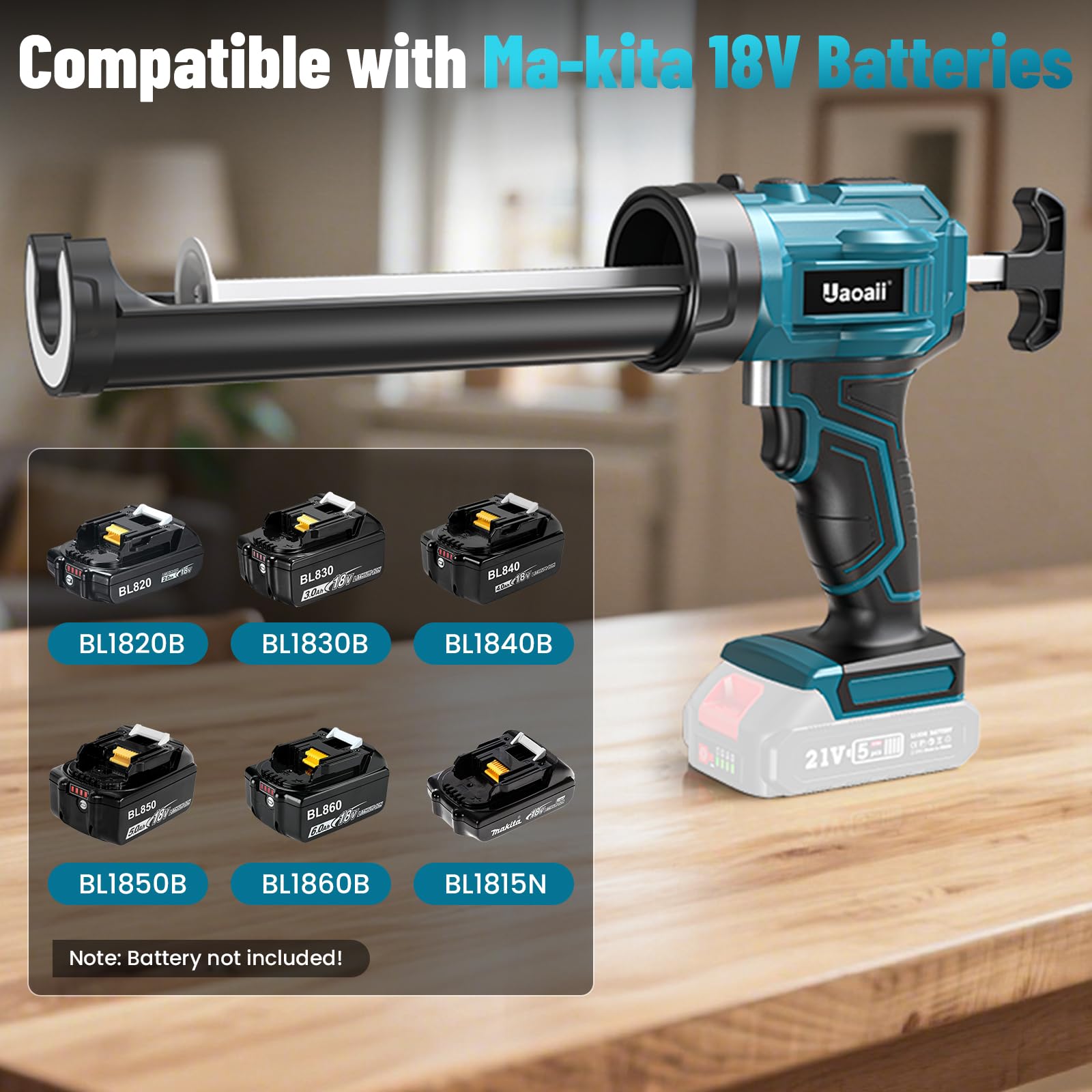Uaoaii 10oz cartridge compatibility supports common sealants.