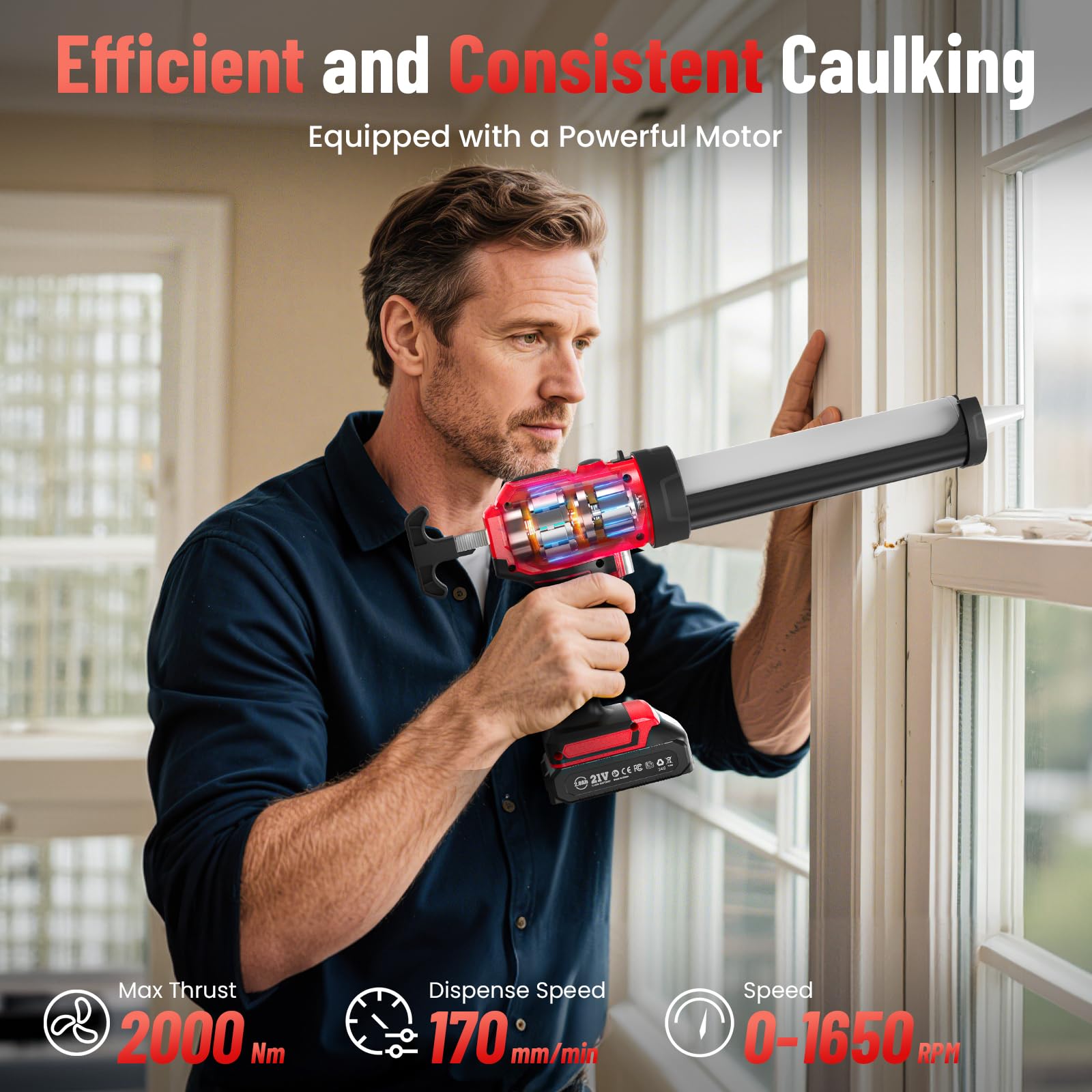 Dual 2000mAh batteries of Uaoaii ensure extended cordless operation