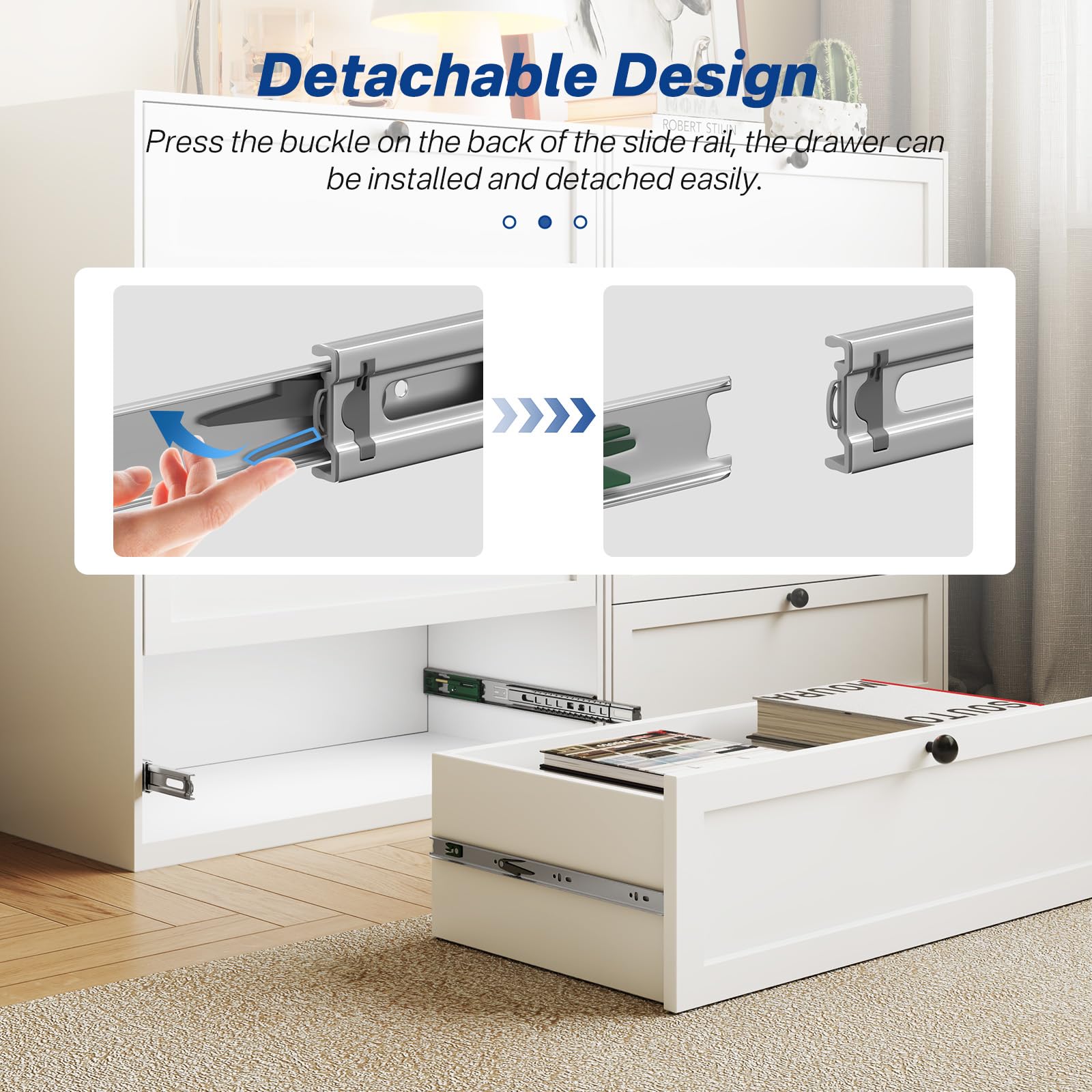 Ubisin side-mount installation is secure and easy with a standard screwdriver