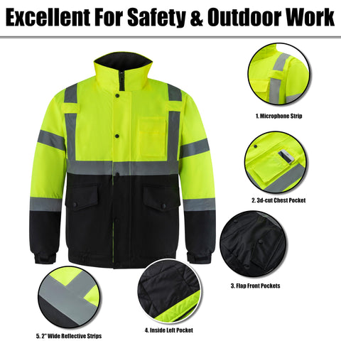 Ubon diamond-quilted lining provides extra warmth on cold shifts.