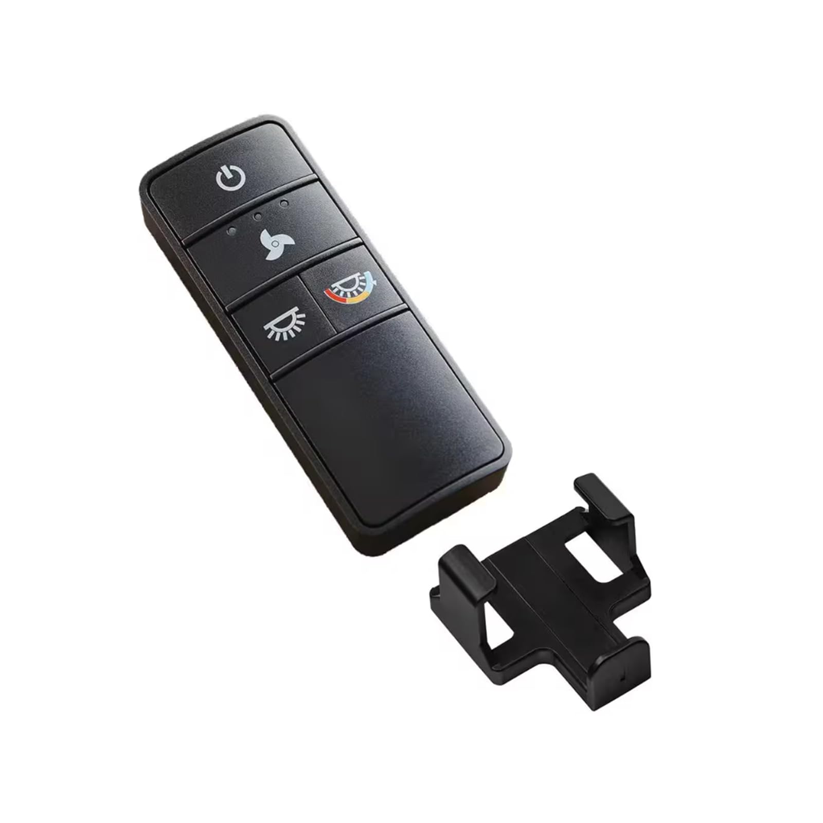 UBORSY TX028C-S remote front view with 3-speed control and color-changing light