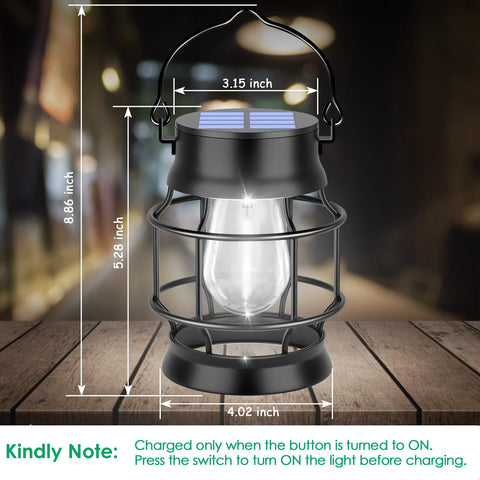 UBright solar lantern garden light illuminates paths with energy efficiency.