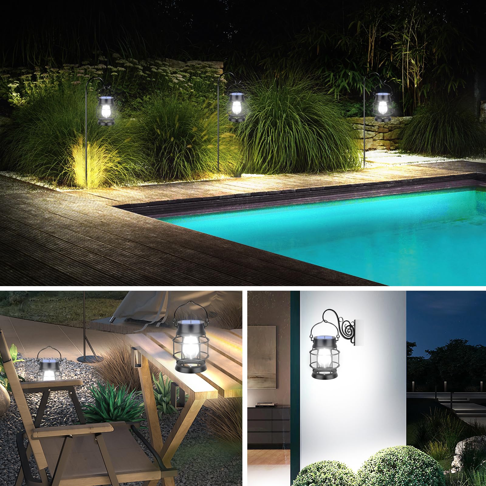 UBright IP65 waterproof lantern stands up to rain and wind.