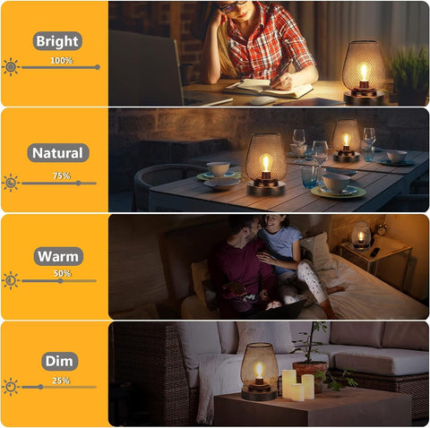 UBright lamp with USB charging port enabling cord-free power during outages.