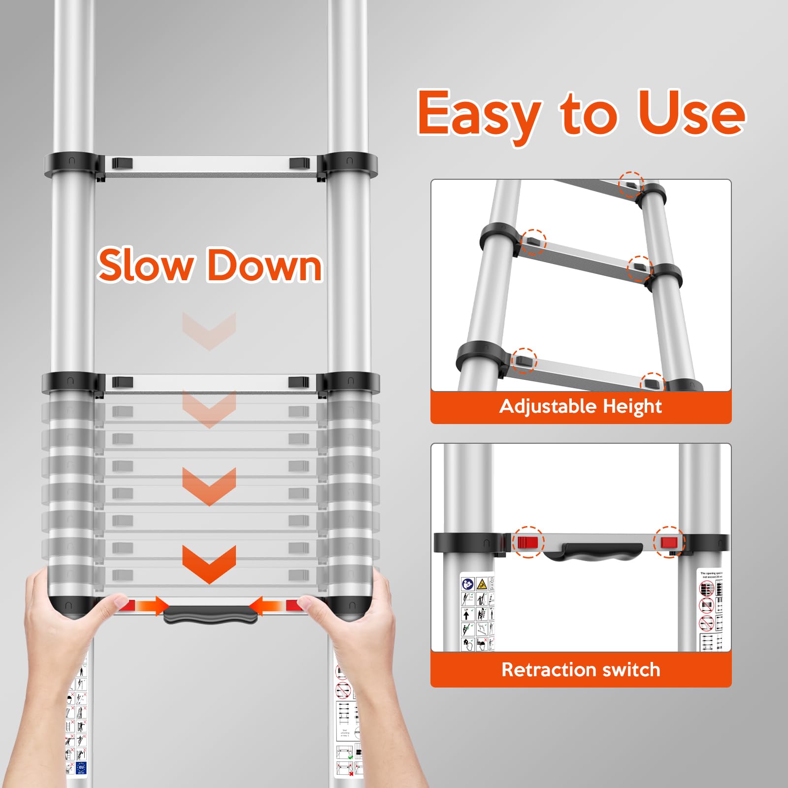 UC UP CLIMBER anti-pinch slow descent prevents finger injuries.