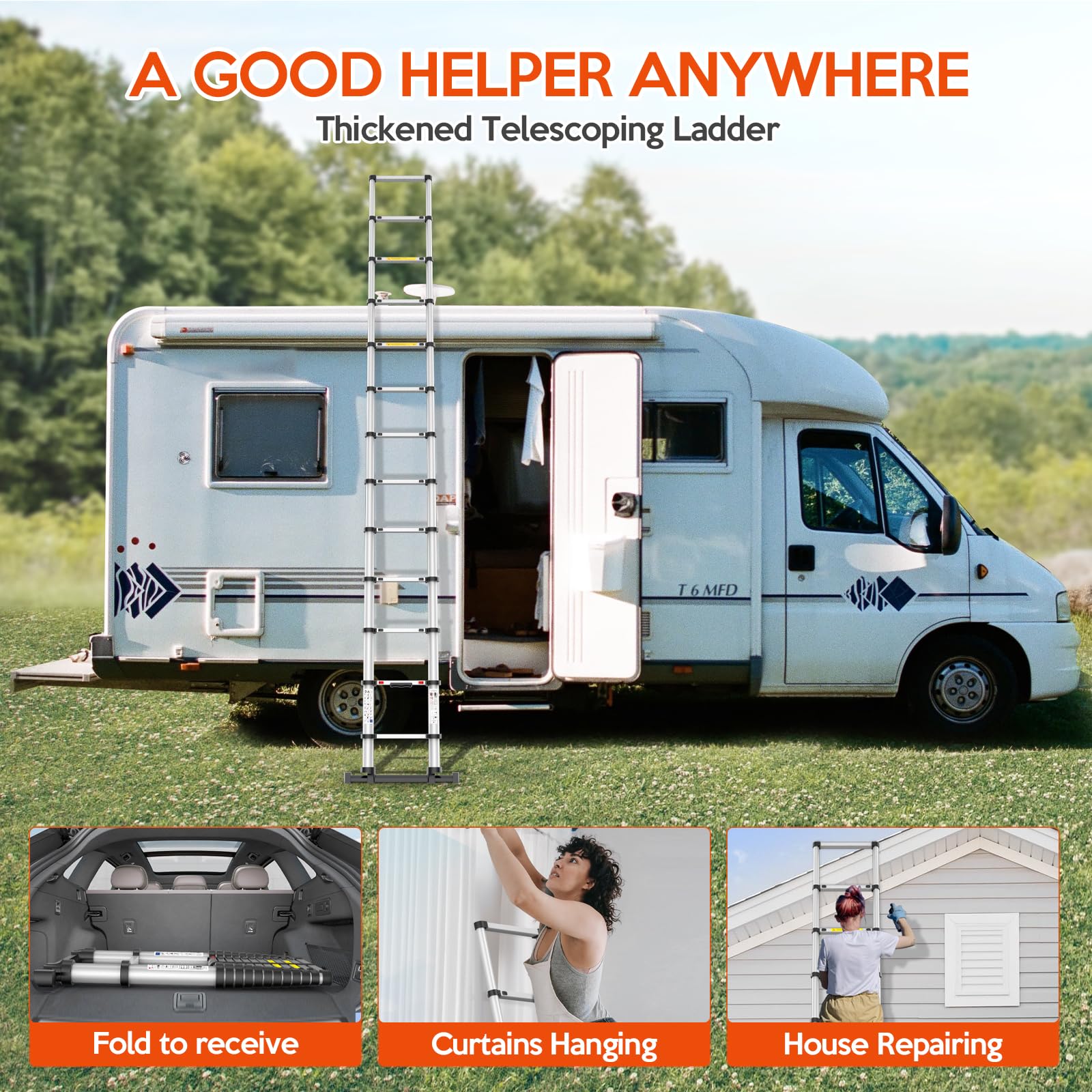 UC UP CLIMBER ideal for RV maintenance and outdoor tasks.