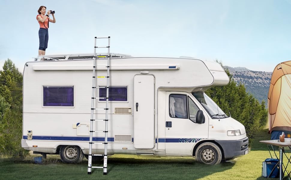 UC UP CLIMBER telescoping ladder ideal for RV access and maintenance