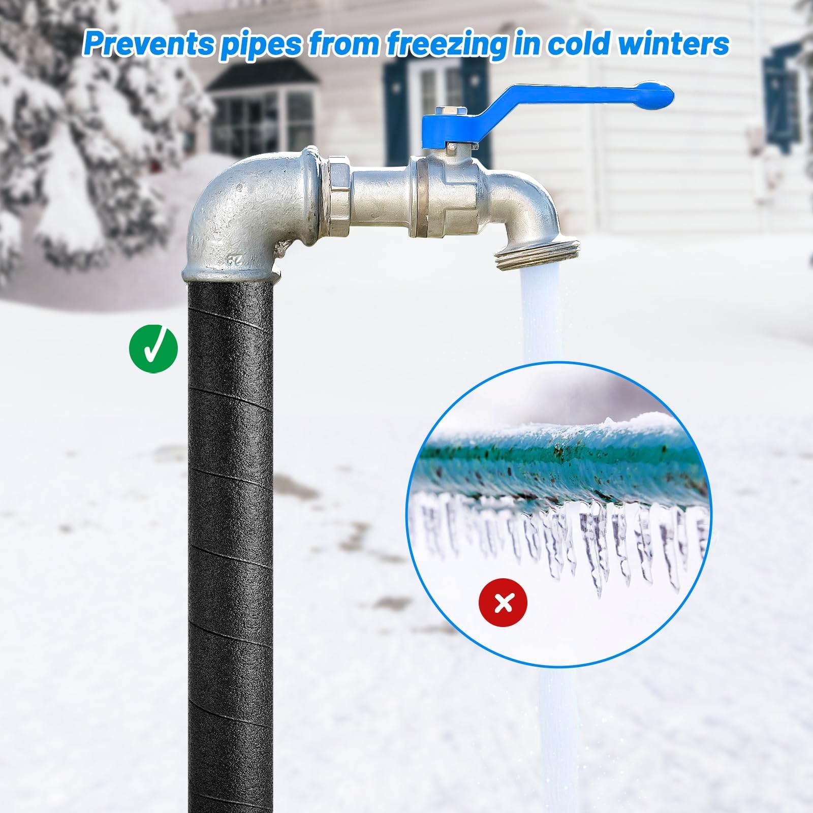 UCandy pool railing insulation improves grip around wet pool surfaces.
