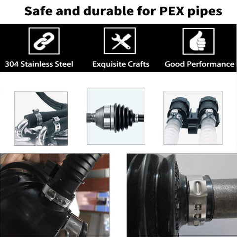 UCANVIN 3/4 inch PEX crimp ring bundle, corrosion-resistant and durable