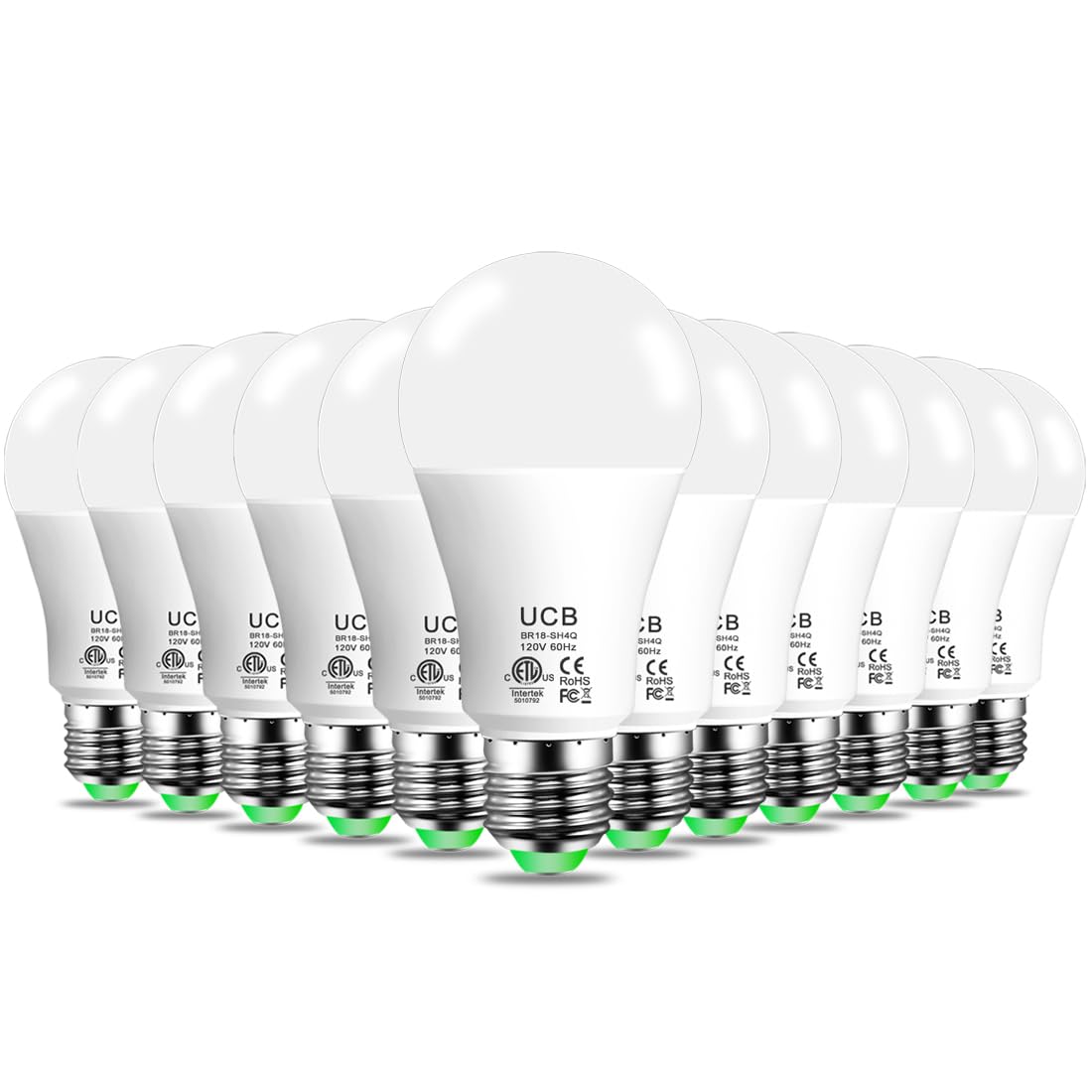 UCB Alexa lightbulb packaging shows easy setup and versatile lighting.