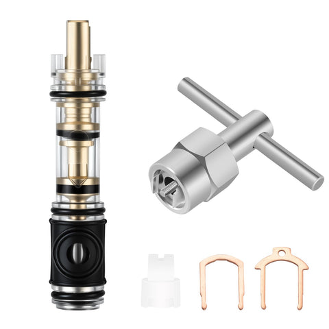 UCDETD 1225 replacement brass cartridge for Moen faucets reduces leaks and extends faucet life