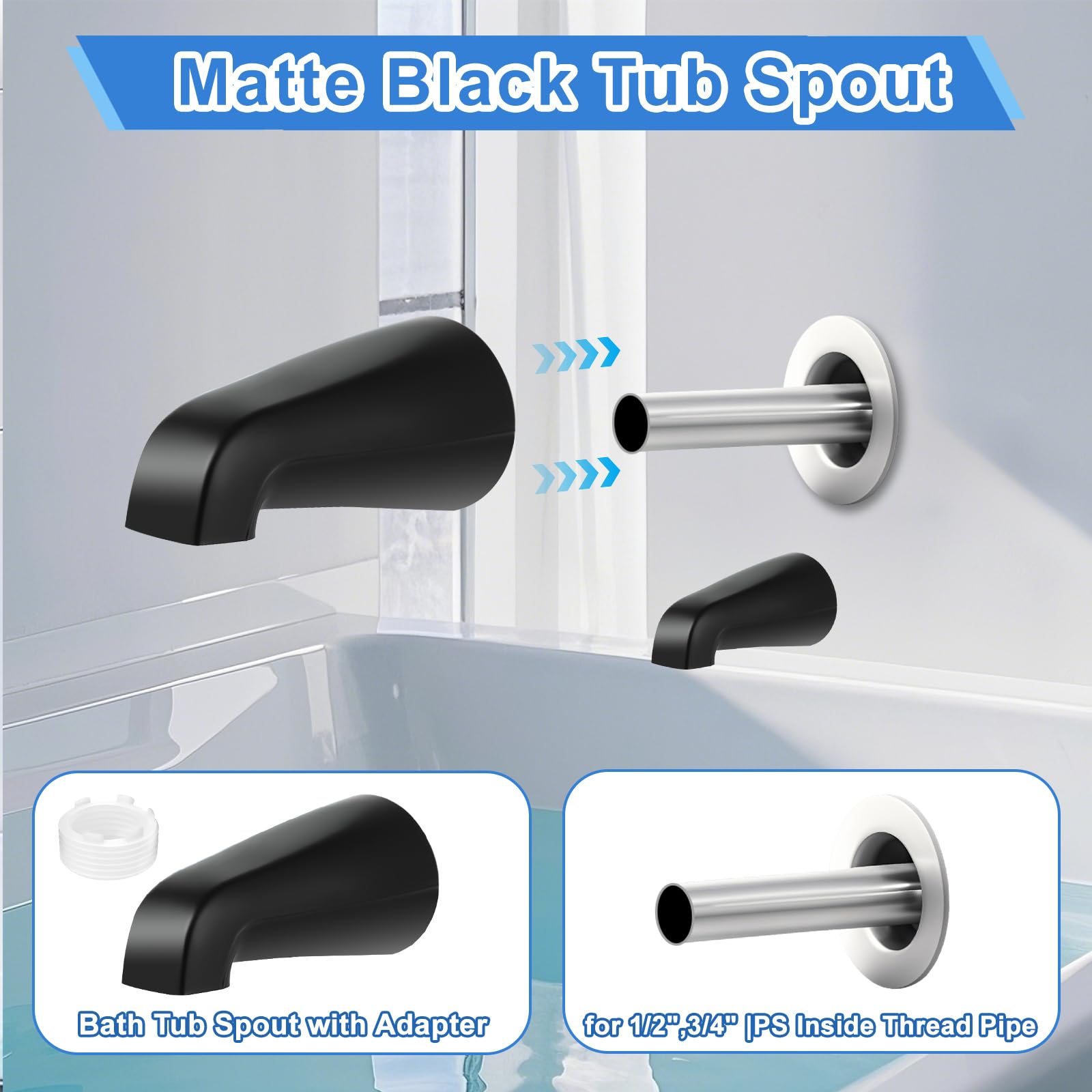 UCDEDT bathroom upgrade with matte black finish for cohesive style.