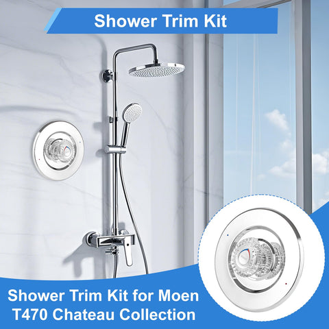 UCDEDT polished chrome finish adds bright easy to clean shine