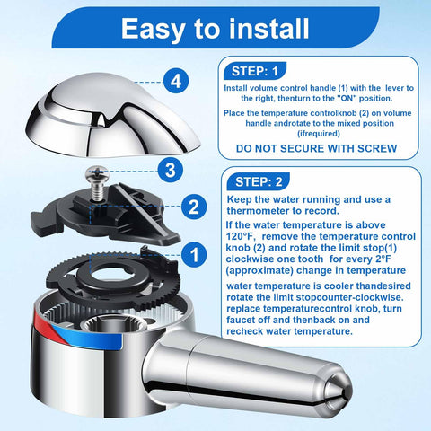 Installation ready UCDEDT 10424 lever handle with included hardware.