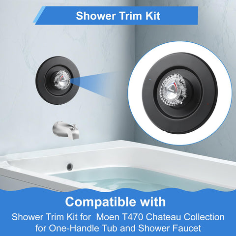 UCDETD shower knob with acrylic handle for comfortable grip.