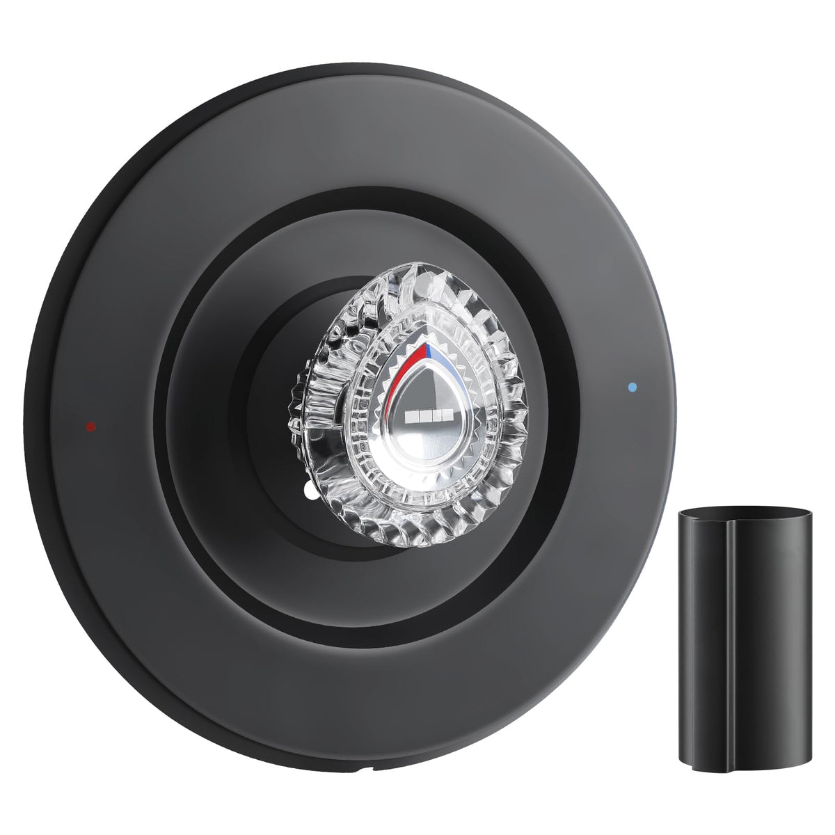 UCDETD matte black shower trim kit with durable finish for Moen showers.