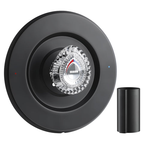 UCDETD matte black shower trim kit with durable finish for Moen showers.